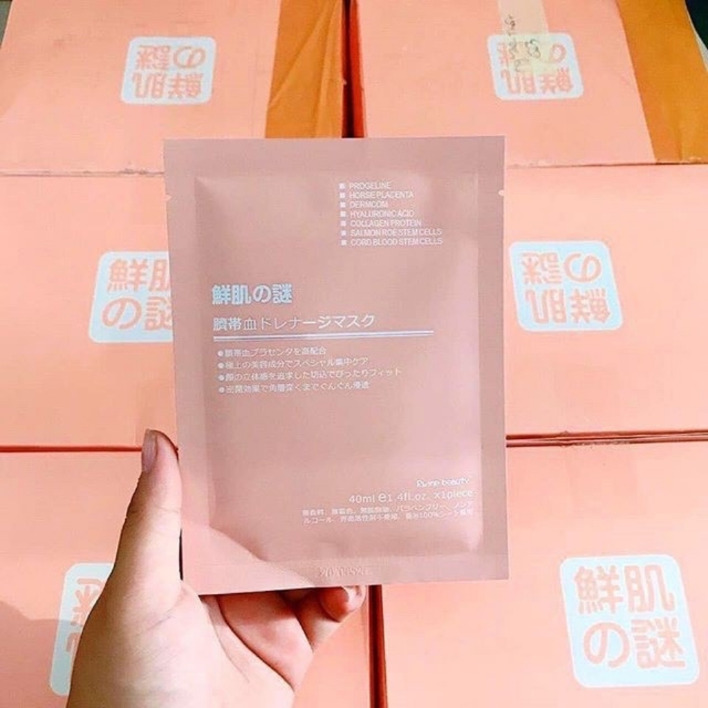 Mặt nạ nhau thai cừu cuống rốn tế bào gốc Nhật Bản Rwine Beauty dưỡng da, cung cấp độ ẩm, tái tạo collagen | BigBuy360 - bigbuy360.vn
