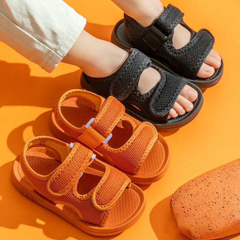 Giày Sandal Quai Dán Đế Chống Trượt Cho Bé Từ 1-8 Tuổi