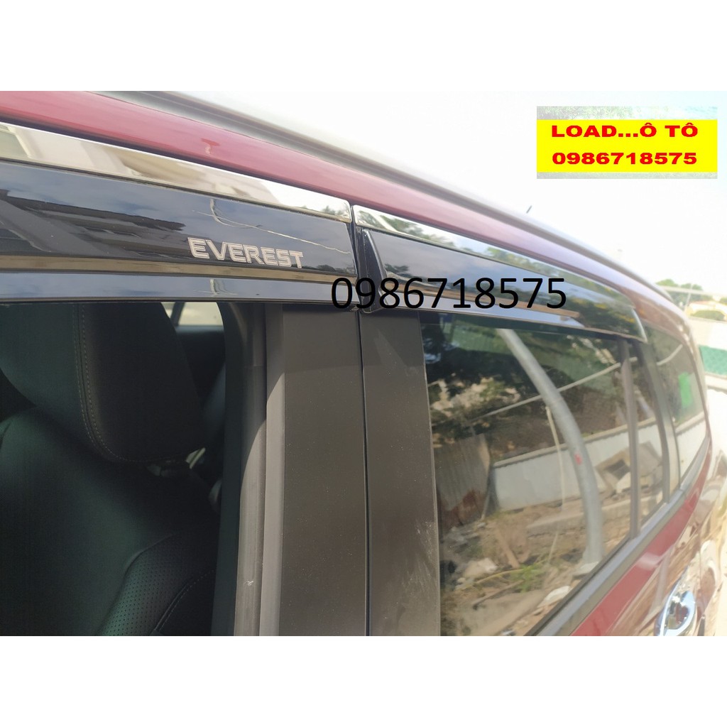 Bộ 04 Vè Che Mưa Xe Ford Everest 2022-2021 Chỉ Inox Cao Cấp Nhất Thị Trường