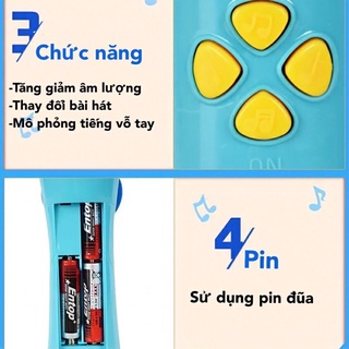 Mic hát không dây , đồ chơi micrô hát cho bé
