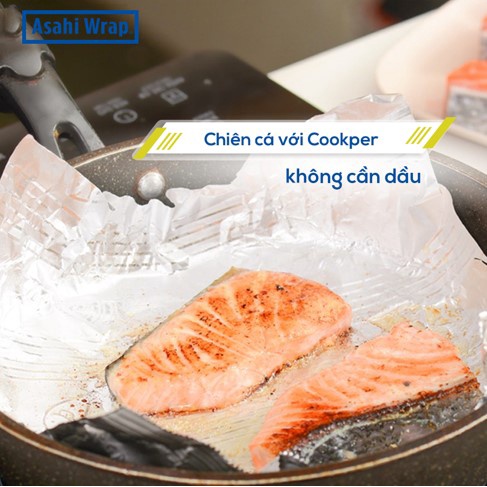 ASAHI COOKPER Aluminium Foil  màng nhôm chiên không cần dầu