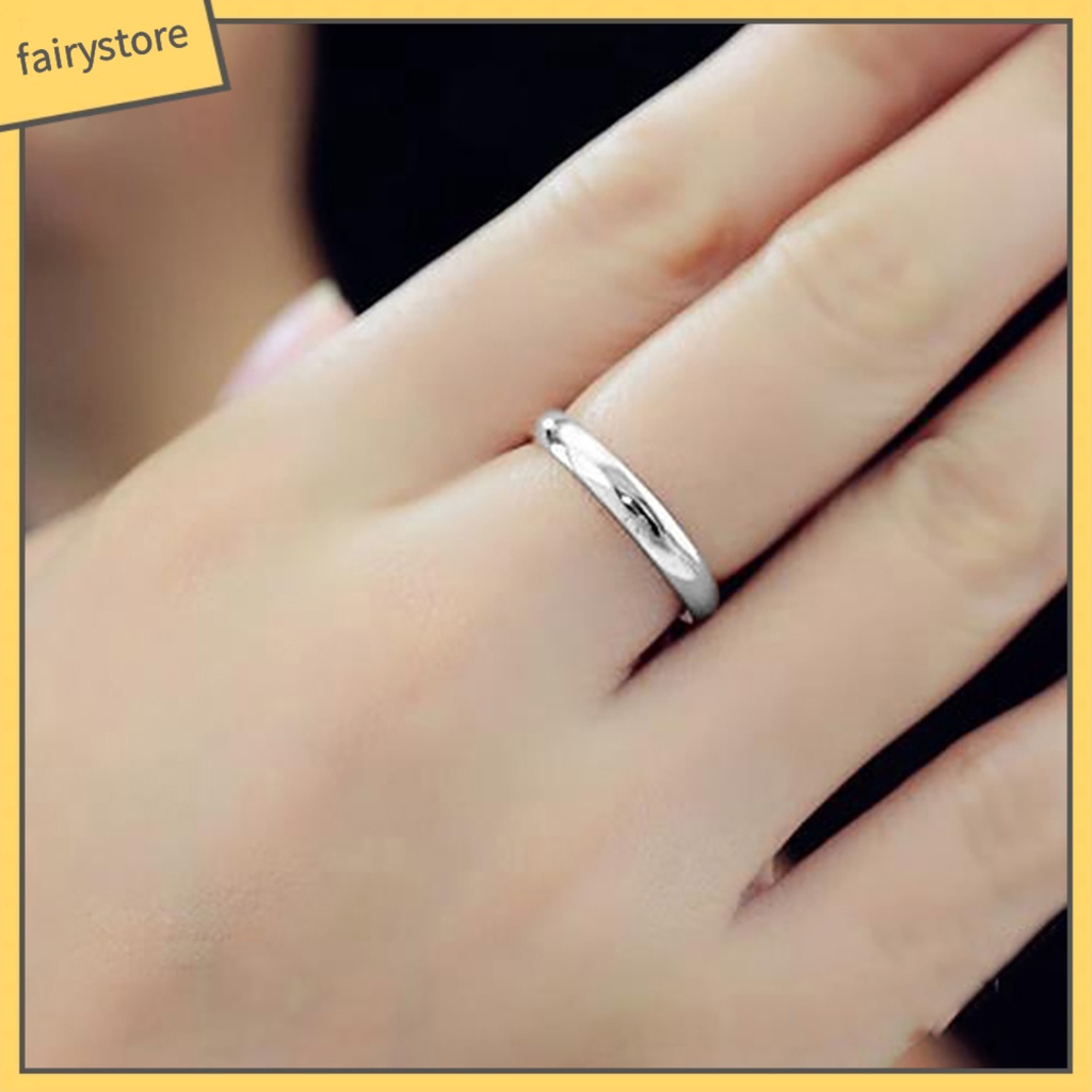 Nhẫn Đeo Tay Kim Loại Đơn Giản Thời Trang Unisex