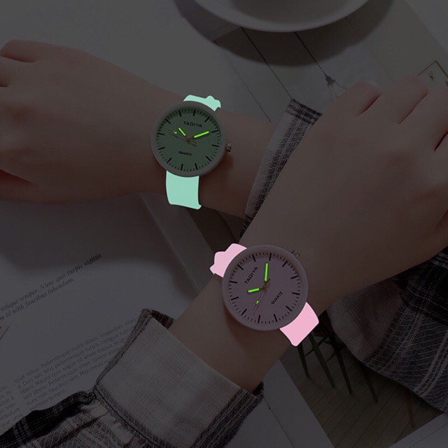 Đồng hồ nữ TAQIYA dây silicon dạ quang cao cấp phát sáng ban đêm | BigBuy360 - bigbuy360.vn