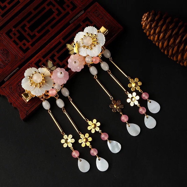 Kẹp tóc cổ trang kẹp thỏ một đôi