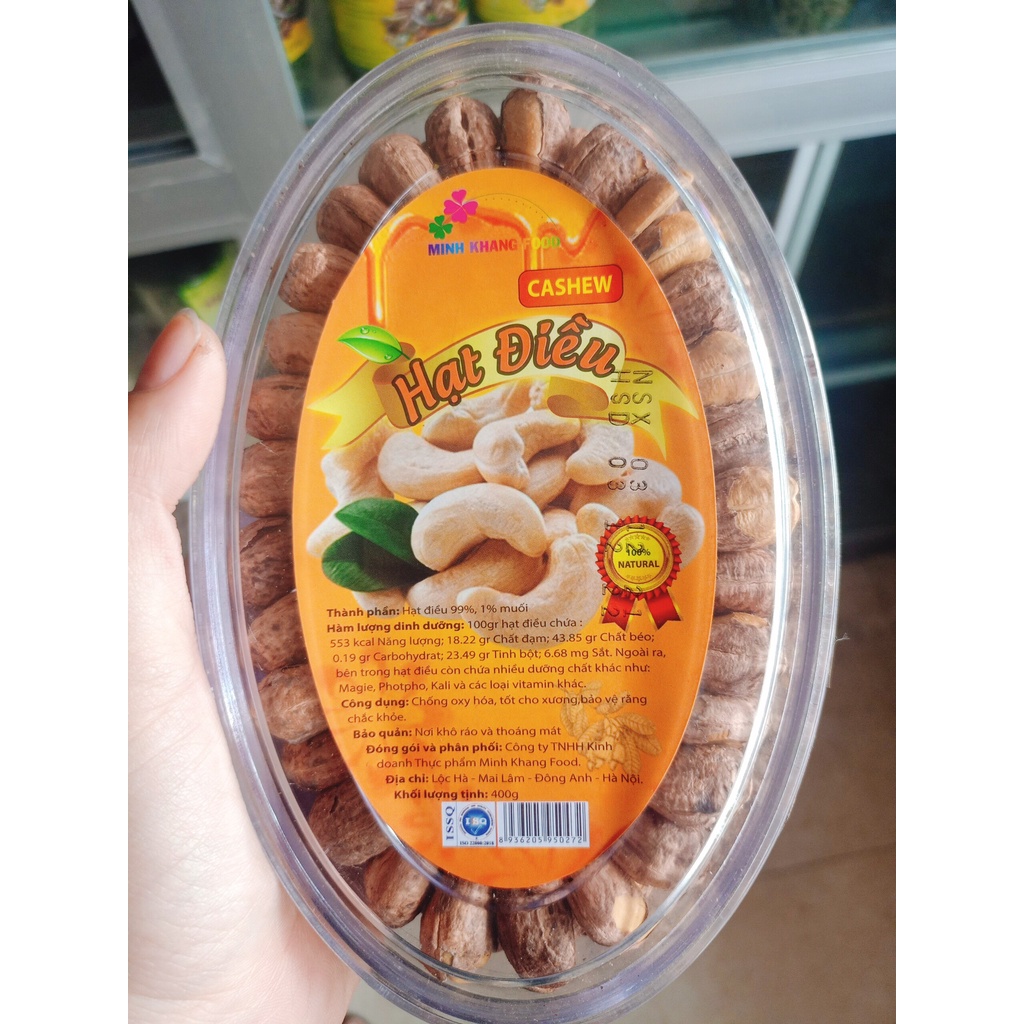 Hạt điều rang muối Bình Phước Loại 1. Hột điều lụa rang loại 1 Hạt dinh dưỡng, Thơm ngon, An toàn VSTP