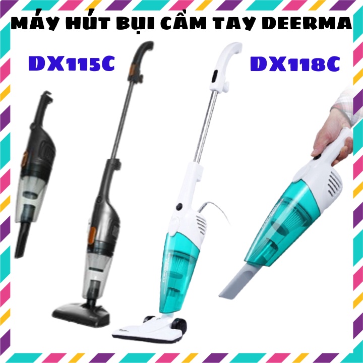 Máy hút bụi cầm tay Xiaomi Deerma Vacuum Cleaner DX118C (Xanh) / DX115C ( Đen)