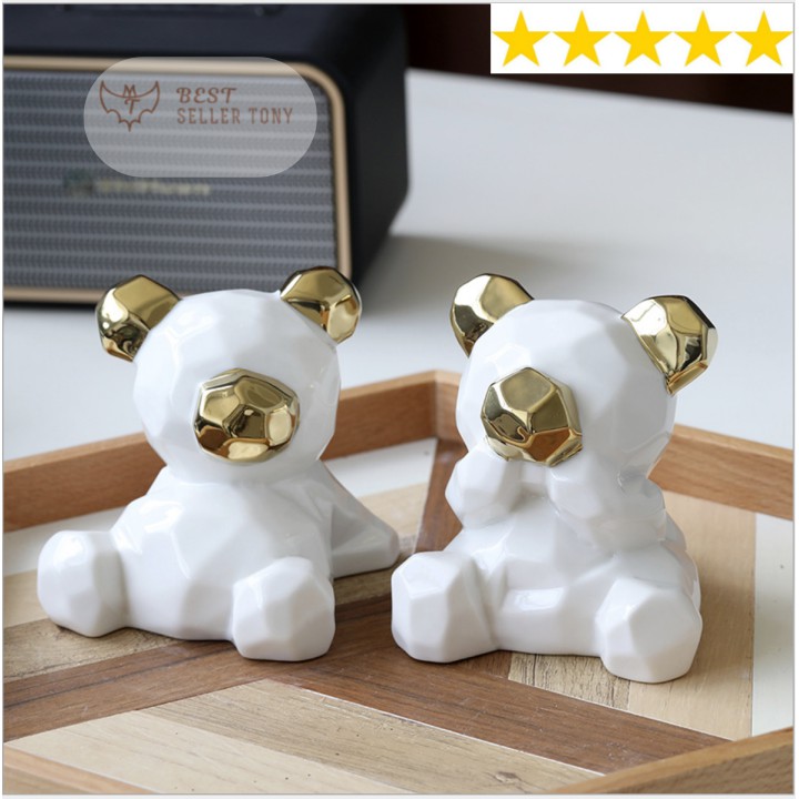 Tượng Gấu TEDDY Couple CERAMIC Bear Statue