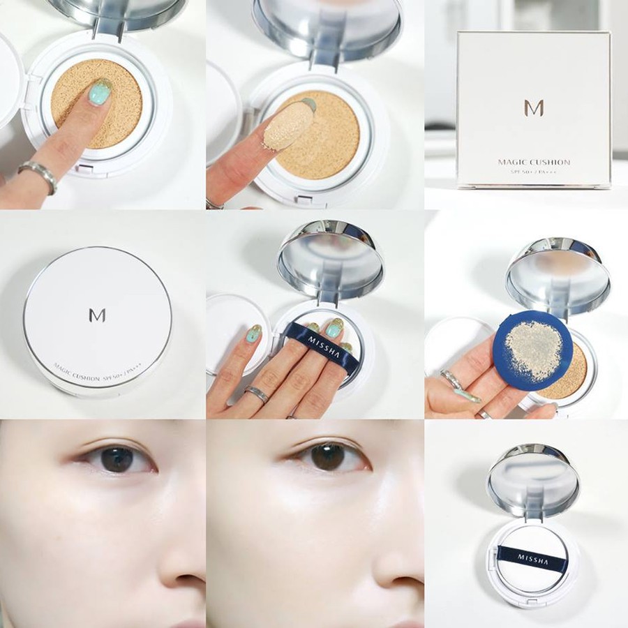 Phấn nước Missha Magic Cushion Cover Lasting SPF50+ PA+++ NEW 2018