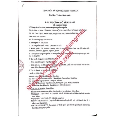 Trà Night Diet Tea  Orihiro hỗ trợ giảm cân 20 - 24 Gói Nhật Bản