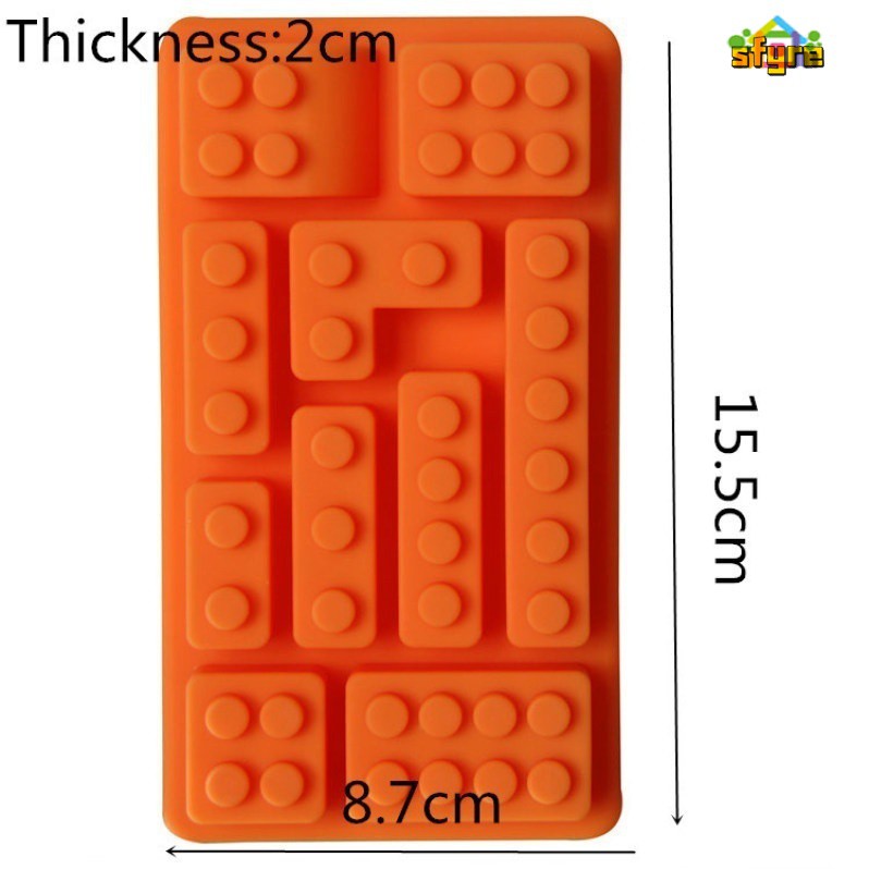 Khuôn Silicon Làm Bánh Đa Năng Tạo Hình Mảnh Ghép Lego Sáng Tạo