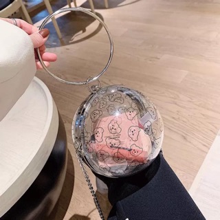 Túi trong suốt hình gấu love siêu lạ