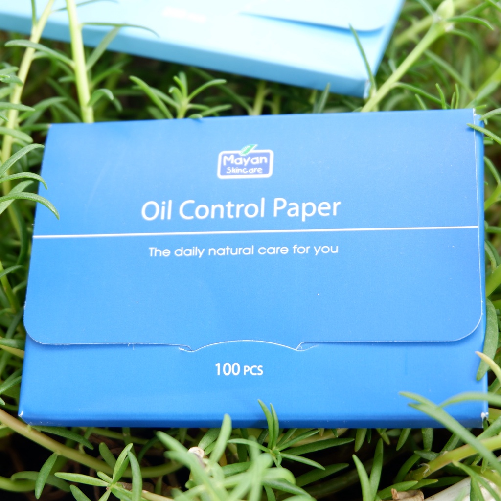 Giấy thấm dầu Mayan loại bỏ dầu thừa trên da Oil Control Paper NPP Shoptido