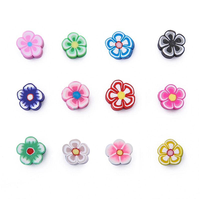 Set 30 hạt đất sét làm trang sức nhiều màu sắc 10mm DIY