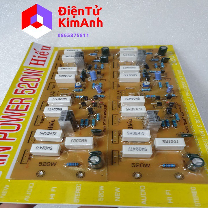Mạch công suất 16 sò 520w Hiếu-2 vế