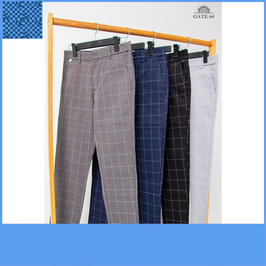 QUẦN KẺ NAM CARO ỐNG BÓ 5 MÀU RẺ CHẤT ĐẸP (CÓ BÁN SỈ) | CARO LONG PANT FOR MALE
