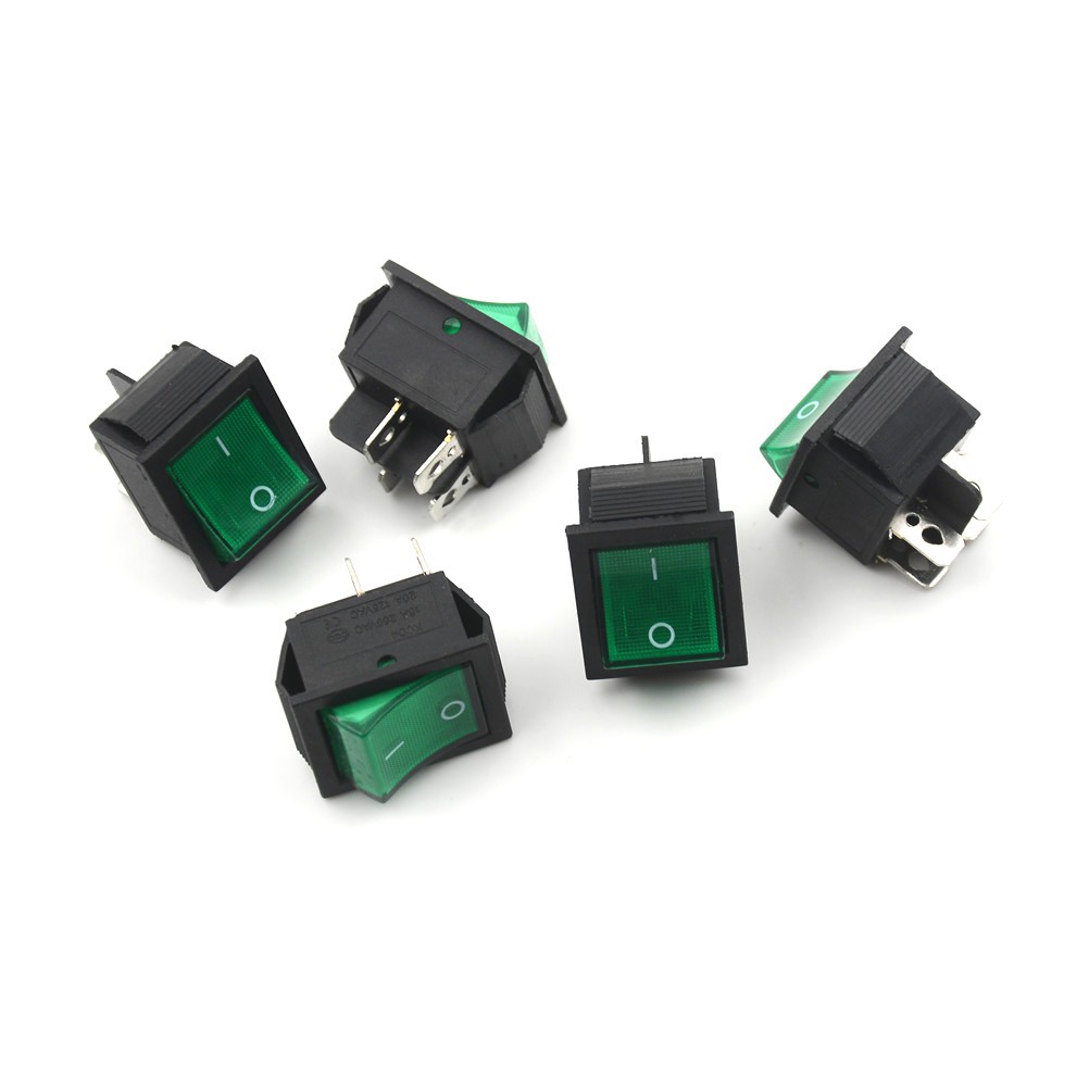 Set 5 Công Tắc Đèn 4 Chấu ON / OFF 2 Vị Trí 16A / 250V KCD4-201