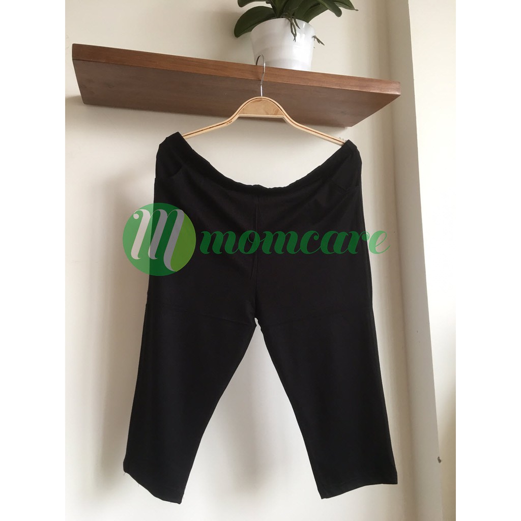 Combo áo xẻ tà xanh + 2 quần legging