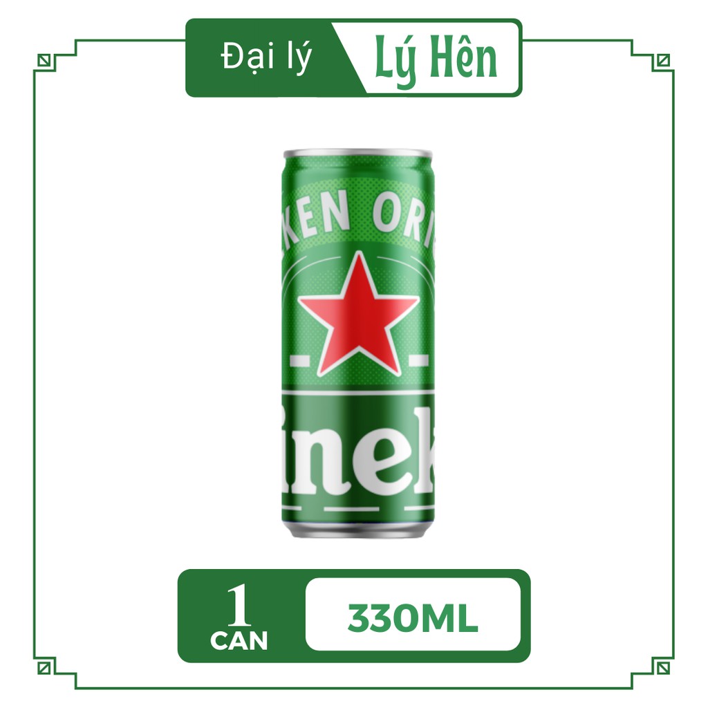 Lon Lẻ Cao Bia Heineken Sleek 330ml/Lon