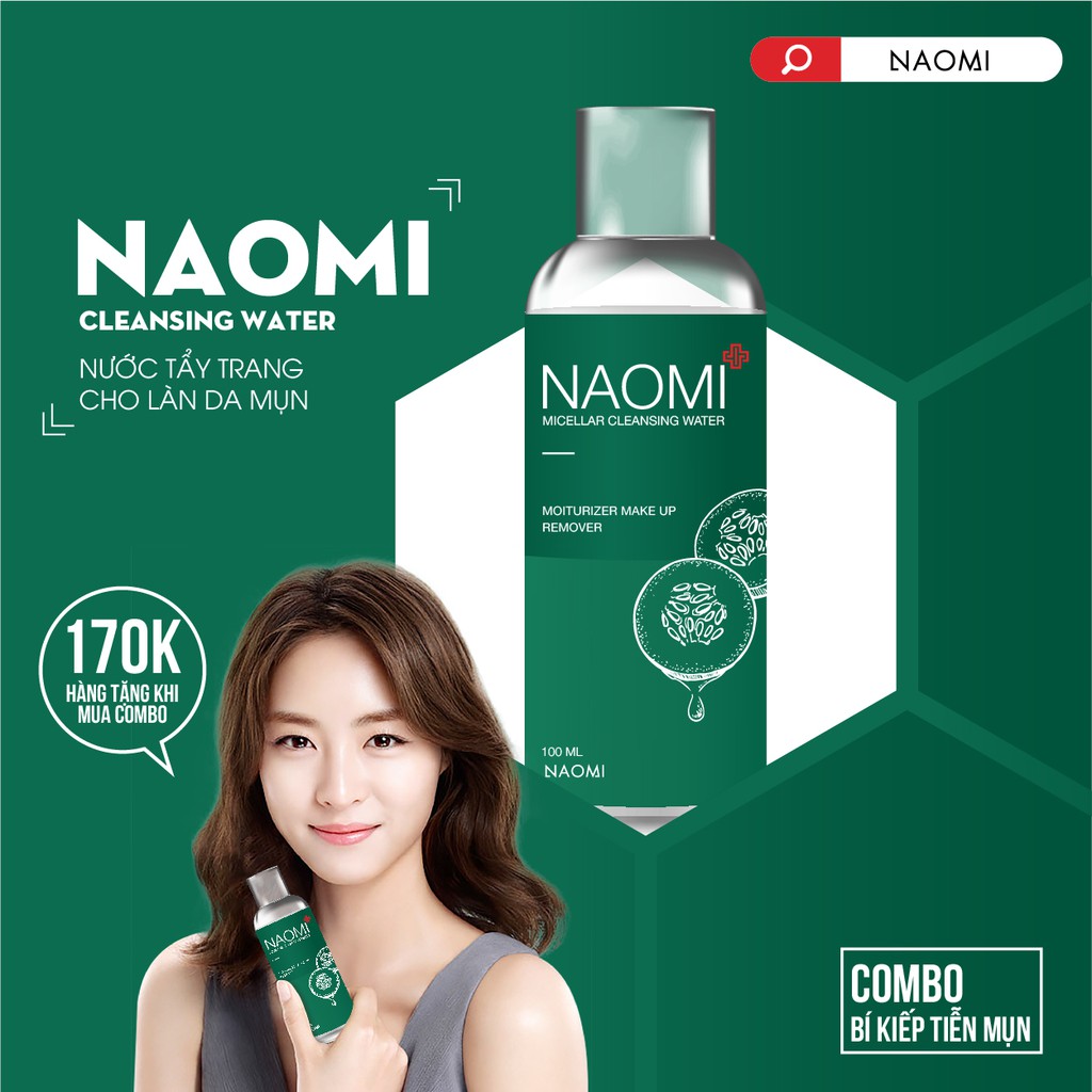 Tẩy trang Naomi Micellar Cleasing Water - 100ml | WebRaoVat - webraovat.net.vn