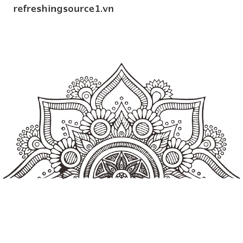 {HOT} Mandala Wall Sticker Art Decals Room Decoration Meditation Home Decor Wall paper {refreshingsource1.vn}
