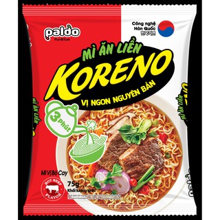 Mì ăn liền Koreno (Bò cay/Kim chi)