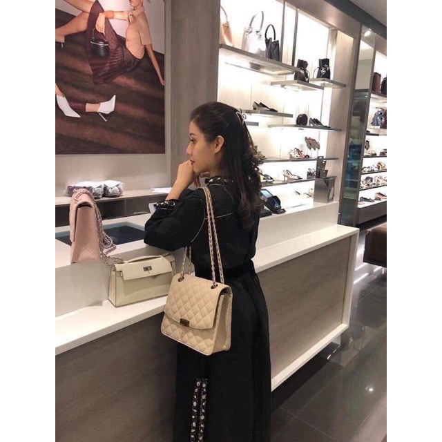 [Mã WAMT2405 giảm 10K đơn 0K] Túi Đeo Chéo Nữ 💖 FREESHIP 💖 Túi Xách Nữ Viền Trám Size 24 có Màu Đen và Nude 2020 | BigBuy360 - bigbuy360.vn