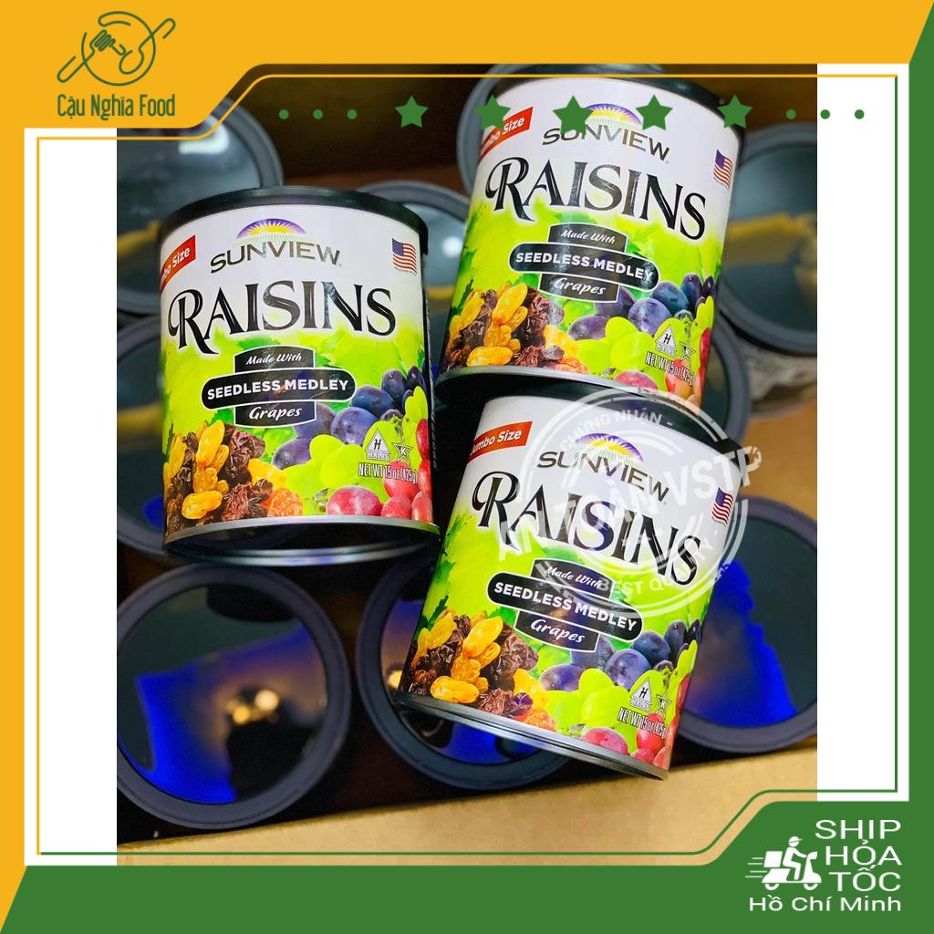 Nho Sấy Khô Raisins Sunview - Giàu Vitamin B, C, Acid Folic 425gram