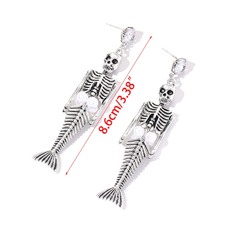 Bông Tai Dáng Dài Đính Ngọc Trai Phong Cách Hip Hop Thời Trang Cho Nam Và Nữ