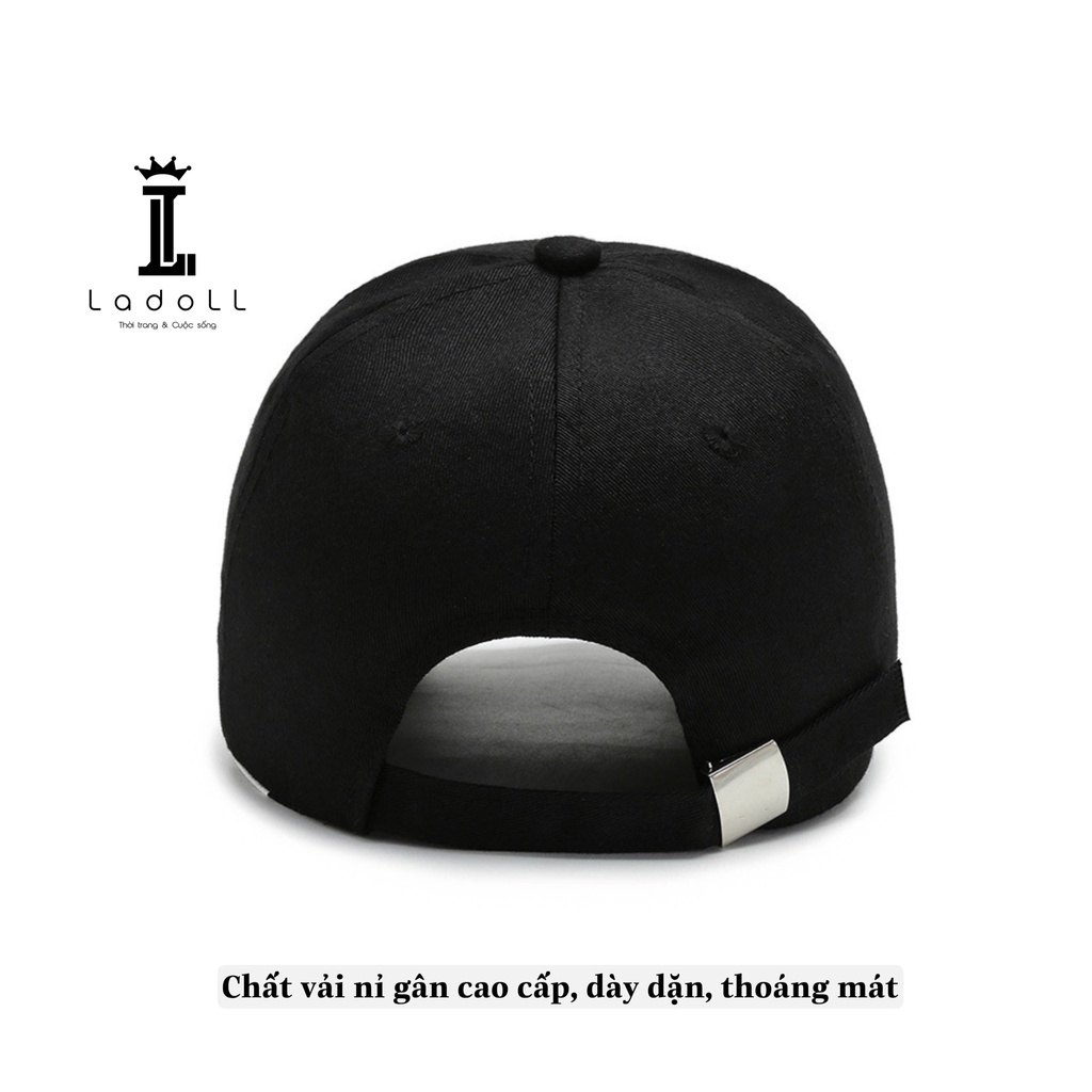 Mũ lưỡi trai, nón kết thêu chữ M phong cách Ulzzang form unisex nam nữ M01