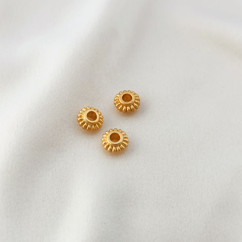 Bộ 10 Phụ Kiện Hình Bướm Màu Vàng Kim Mặt Nhám Dùng Làm Trang Sức DIY