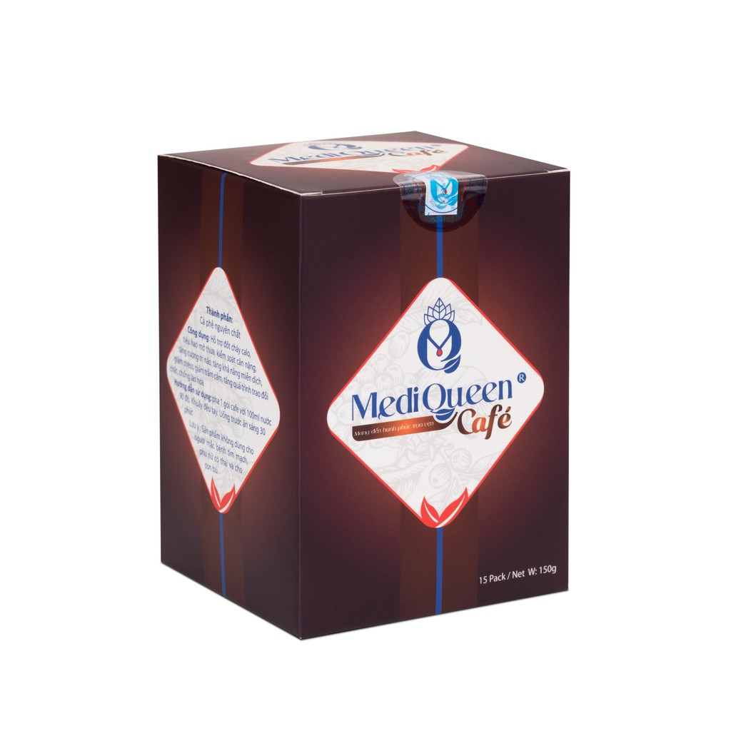Cà phê giảm cân MediQueen - hộp 7 gói - chính hãng - hiệu quả - an toàn - tin cây
