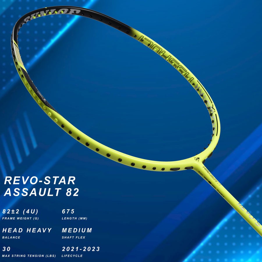 Vợt cầu lông Dunlop Revo Star Assault 82 - Hàng chính hãng thương hiệu Anh Quốc