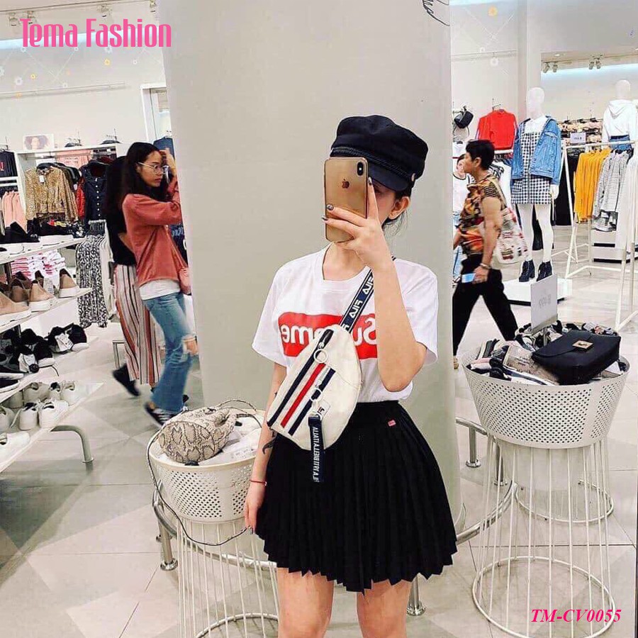 Chân váy xếp ly dáng ngắn nữ TEMA - Chân váy chữ A cạp chun siêu đẹp | BigBuy360 - bigbuy360.vn