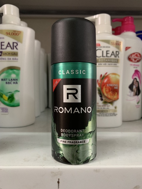 Xịt ngăn mùi toàn thân Romano 150ml