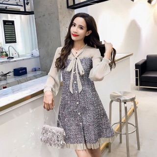 ORDER- Đầm dạ tweed 2019