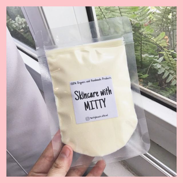 Bột Sữa Dê Đắp Mặt Nạ Dưỡng Trắng Da Handmade Mitty