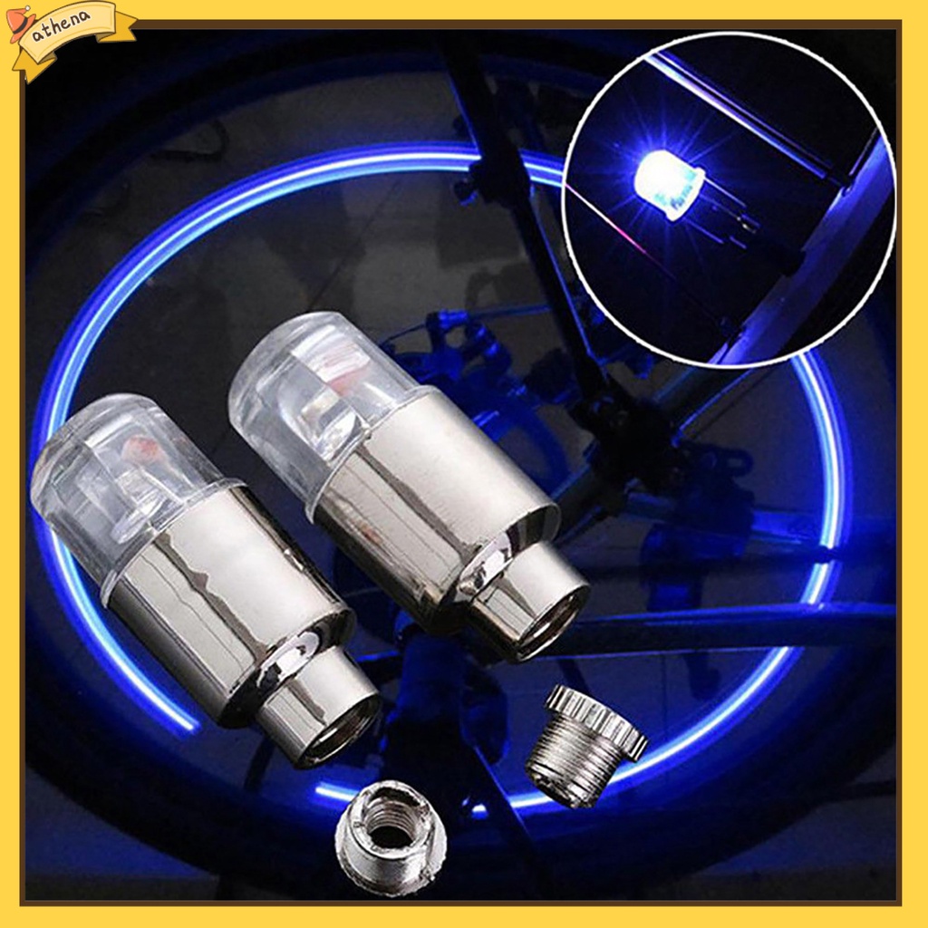 Đèn LED cảm biến gắn van bánh xe đạp chuyên dụng
