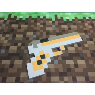 Đồ chơi súng lục minecraft xám