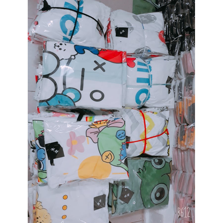 Bộ quần hoạt hình ELMO + Áo thun unisex form rộng tay lỡ | BigBuy360 - bigbuy360.vn