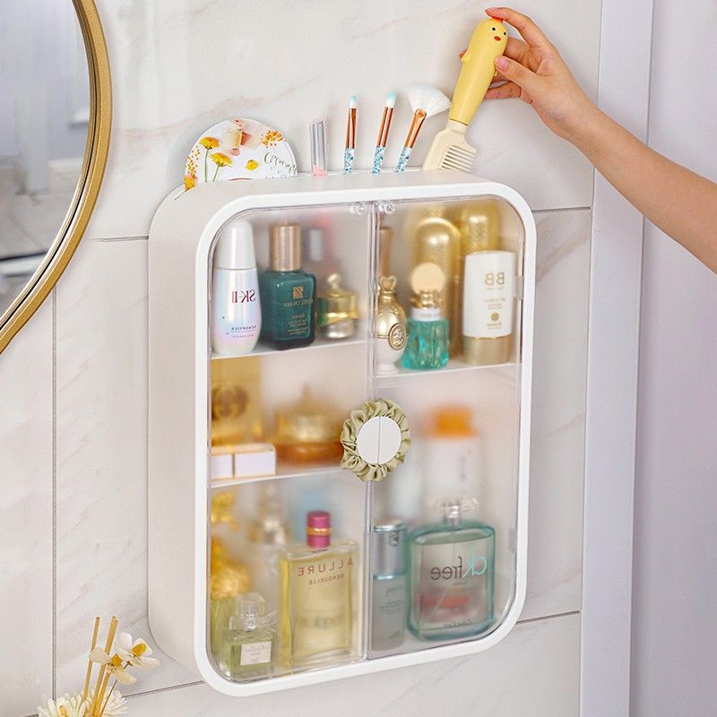 Hộp Đựng Mỹ Phẩm Treo Tường, Kệ Mỹ Phẩm nhà tắm treo tường, để bàn size lớn