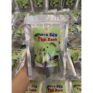 Set trà sữa thái xanh