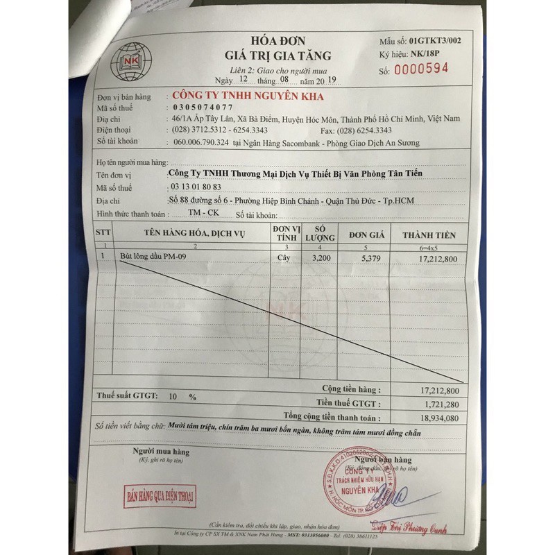 Bút Lông Dầu Thiên Long Ghi CD - PM04