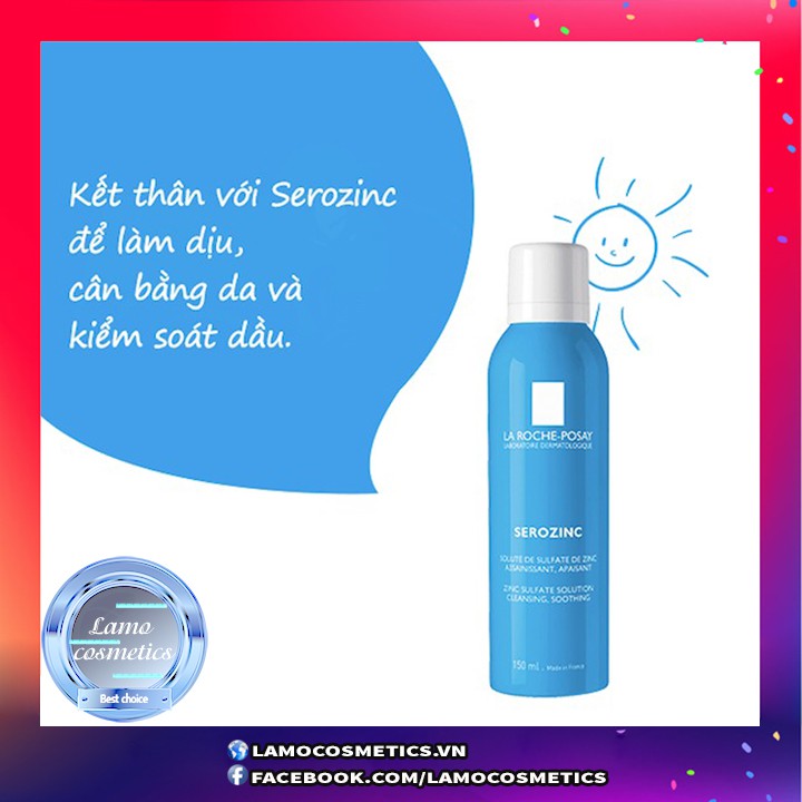 Xịt Khoáng La Roche-Posay Dành Cho Da Dầu Và Mụn Serozinc Zinc Sulfate Solution For Oily Skin