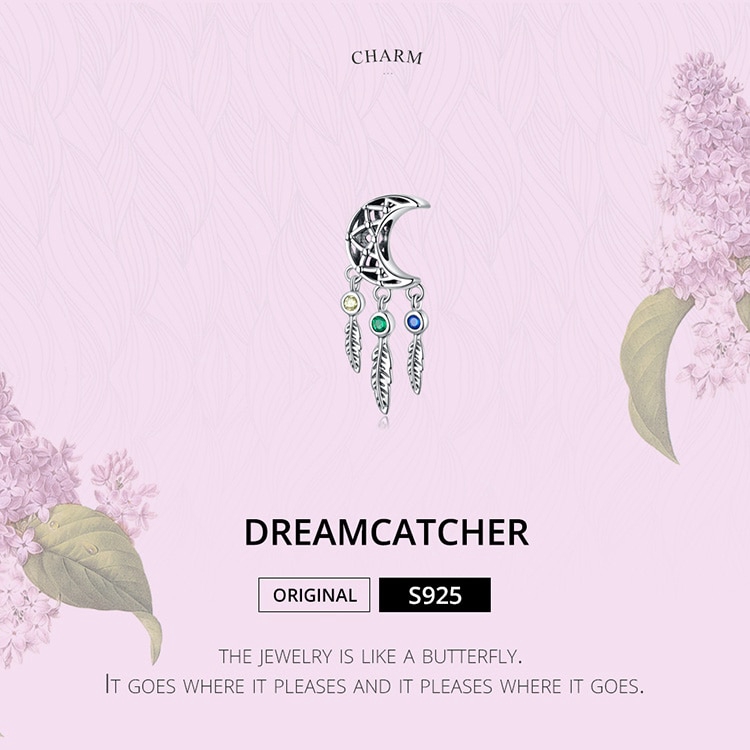 Hạt Charm Bamoer SCC1232 Bằng Bạc Xinh Xắn Làm Vòng Tay