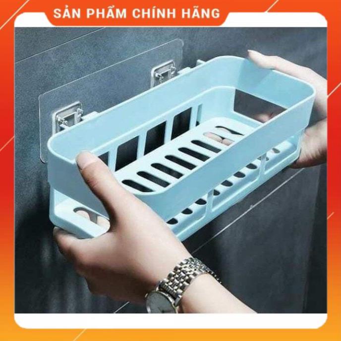 Kệ Dán Tường Nhà Tắm,Nhà Bếp Tiện Dụng (Kèm 2 Miếng Dán)