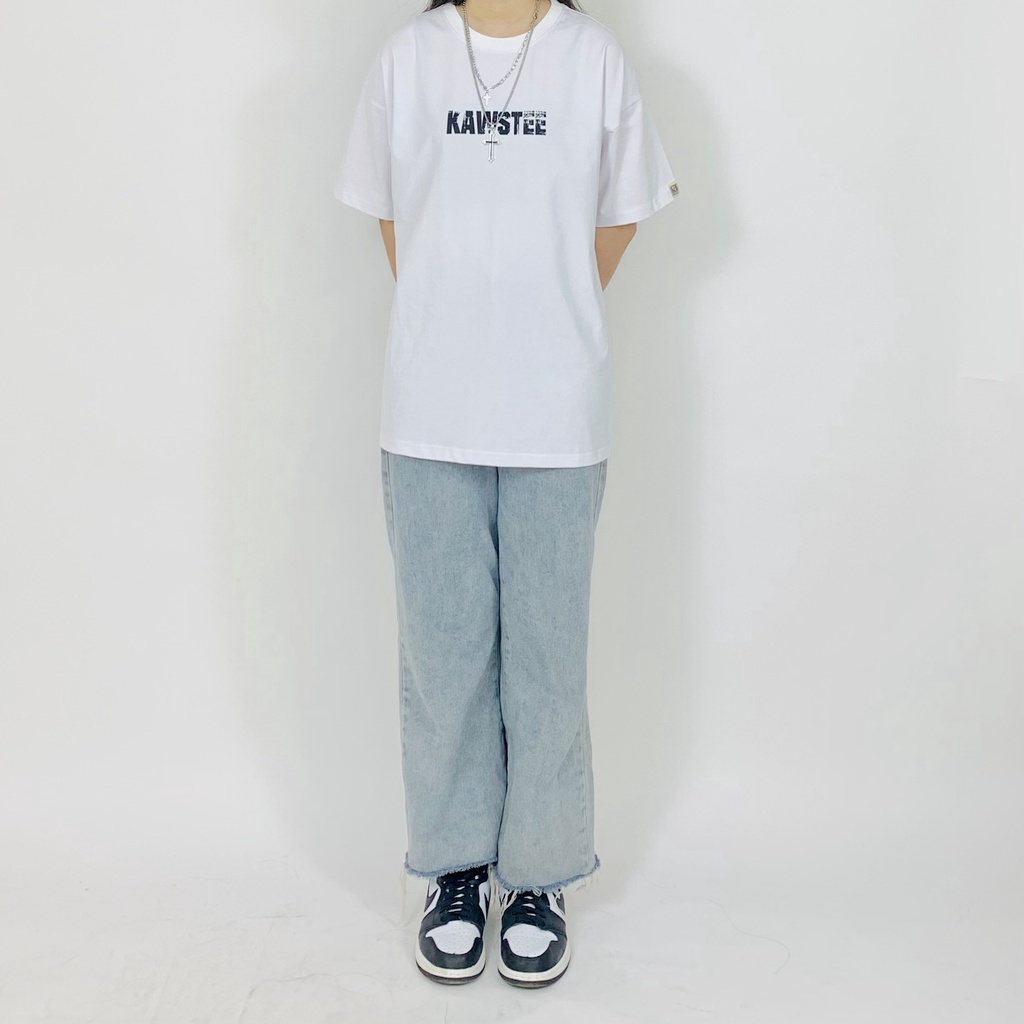 Áo thun Unisex KAWSTEE tay lỡ nam nữ form rộng oversize áo phông in hình KAWSTEE cá tính | BigBuy360 - bigbuy360.vn