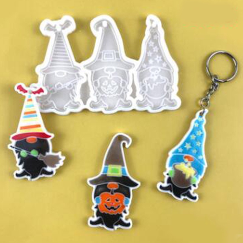 Khuôn Silicone Làm Móc Khóa Bằng Resin Epoxy DIY