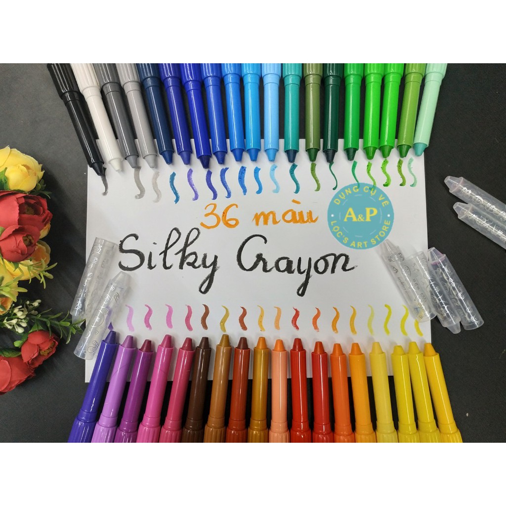 Sáp màu 3 in 1 - Silky Crayon