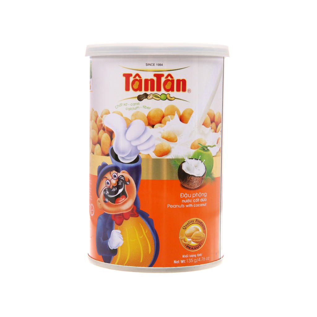 Đậu phộng nước cốt dừa Tân Tân lon 135g