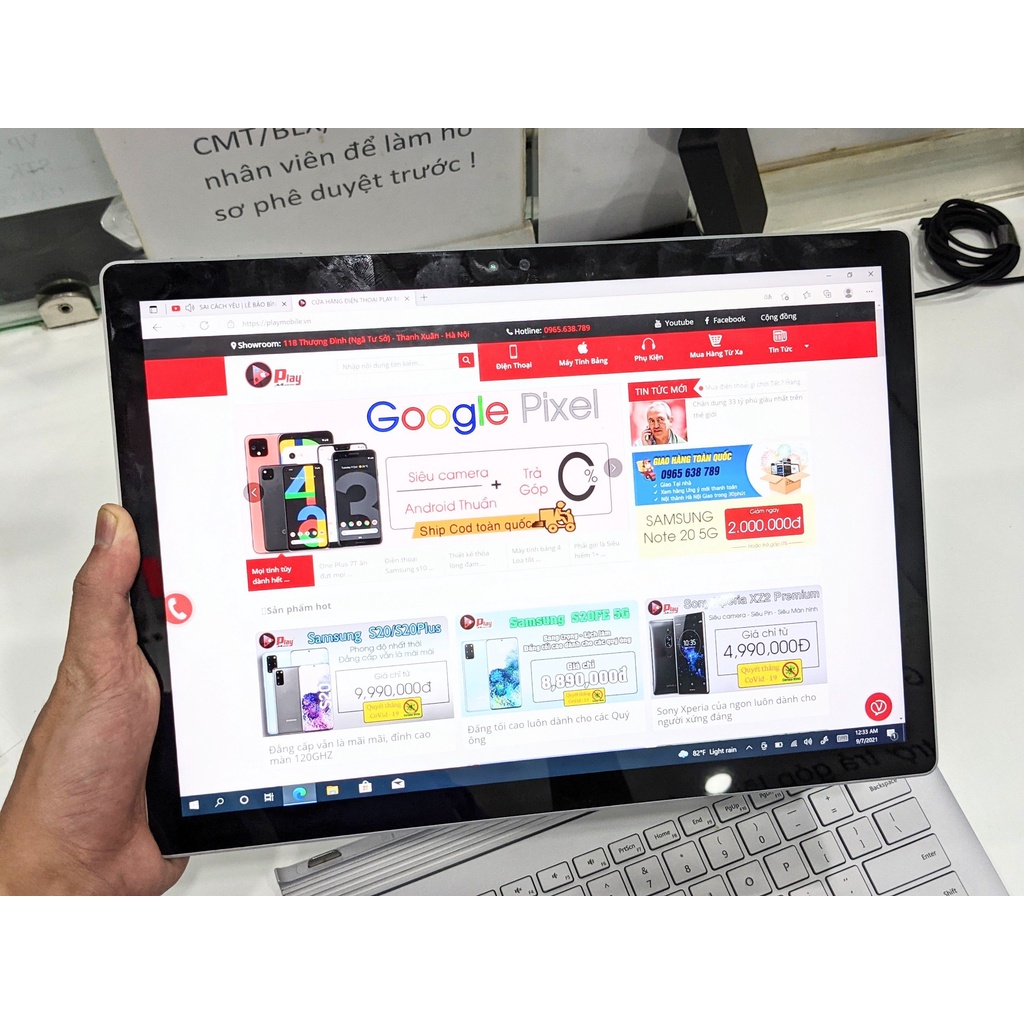 Máy tính bảng Microsoft Surface Book 1 | Tặng DOCK Bàn Phím & Sạc Chính Hãng